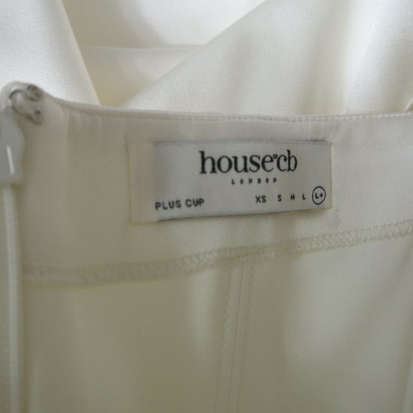 NEW House of CB London Charmaine Ivory Corset Maxi Dress size L+ #1429 - Picture 9 of 10